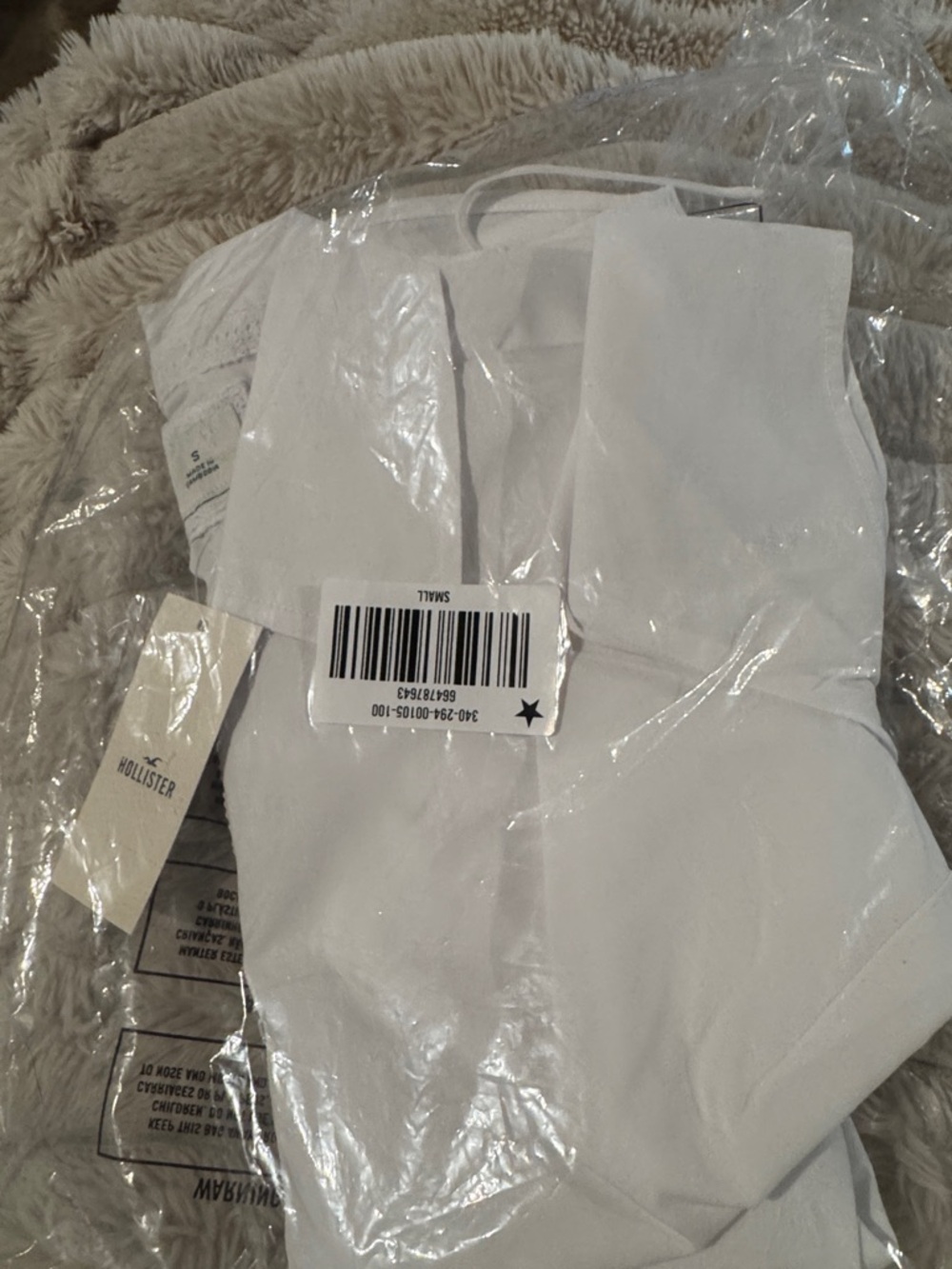Hollister White Sleeveless Top